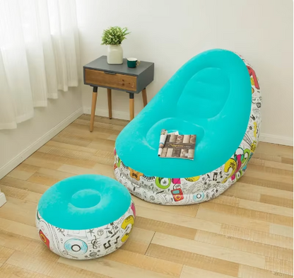 Sillon Inflable Ergonomico con Reposapies ERGOAIR