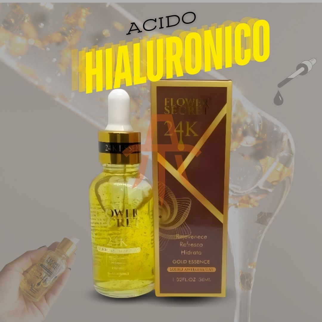 Suero Ácido Hialurónico 24k Antiarrugas FLOWERSECRET