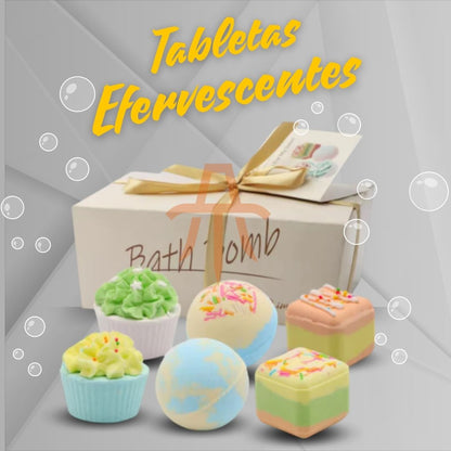 Tabletas Efervescente baños relajantes y aromáticos DISFRUTAHOUR