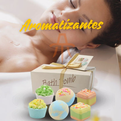 Tabletas Efervescente baños relajantes y aromáticos DISFRUTAHOUR