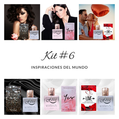 Perfumes KIT #6 (D56-D54-D29), 3 unidades de 100ml c/u