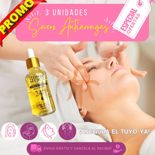 Suero Ácido Hialurónico 24k Antiarrugas FLOWERSECRET