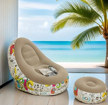 Sillon Inflable Ergonomico con Reposapies ERGOAIR