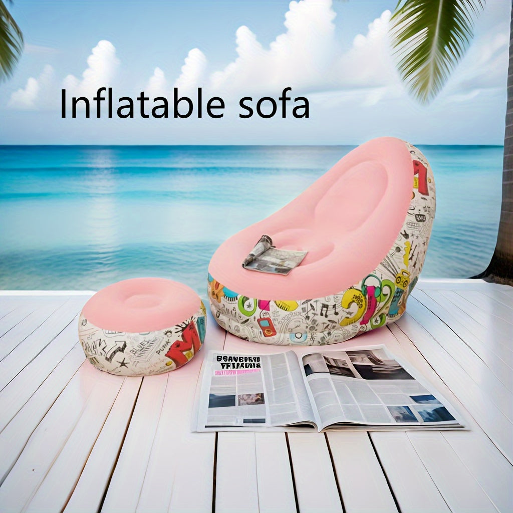 Sillon Inflable Ergonomico con Reposapies ERGOAIR