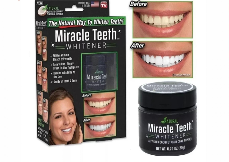 Blanqueador Dental Carbón Activado MIRACLE TEETH